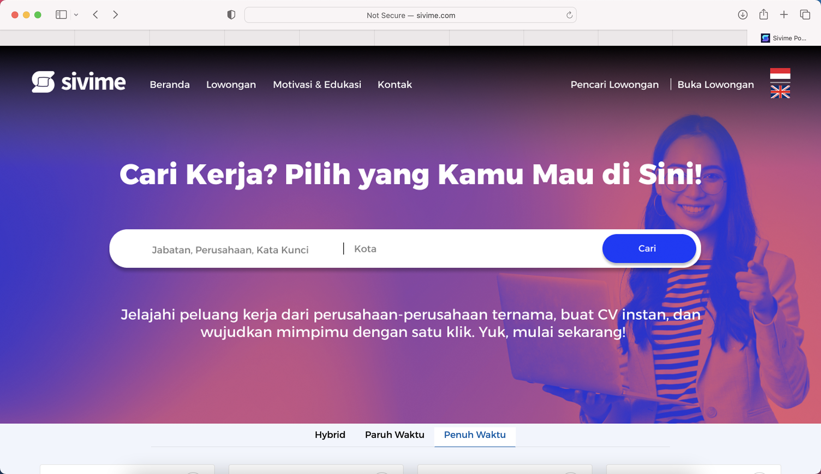 SIVIME.com: Portal Lowongan Kerja Terpercaya,&nbsp;Wadah Interaksi Pencari dan Pemberi Kerja