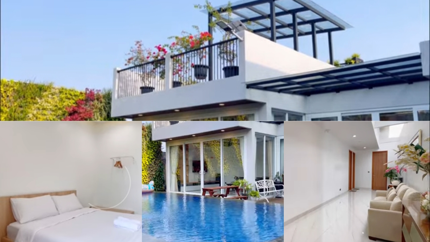 Sanata Villa penginapan cocok untuk liburan keluarga besar di Bogor.