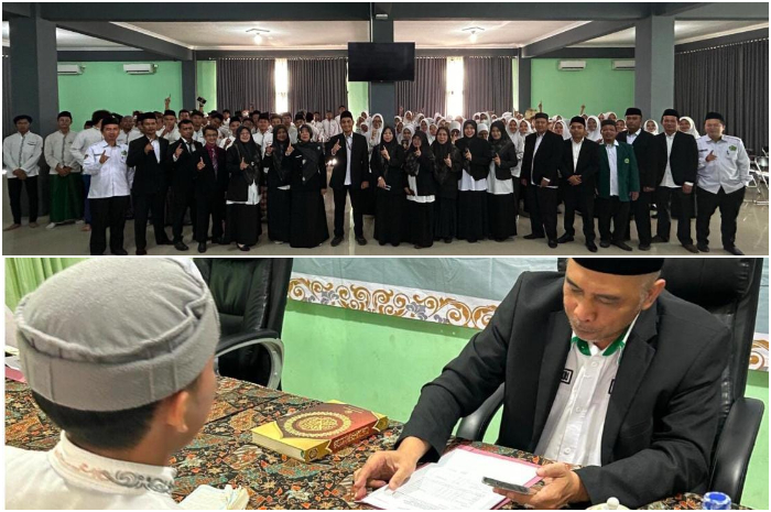 Ratusan siswa MAN 1 Bogor saat mengikuti program Ujian Tahfidz.