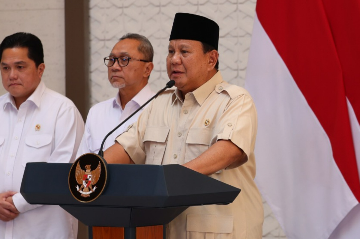 Presiden Indonesia Prabowo Subianto.