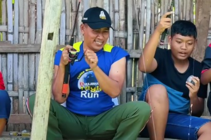 Serunya mancing dengan umpan yang bagus