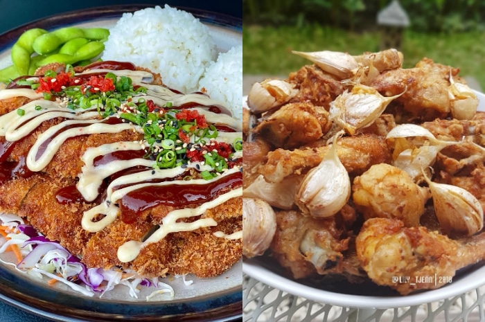 Chicken katsu dan ayam goreng bawang putih, salah satu menu sahur yang menggunakan bumbu marinasi