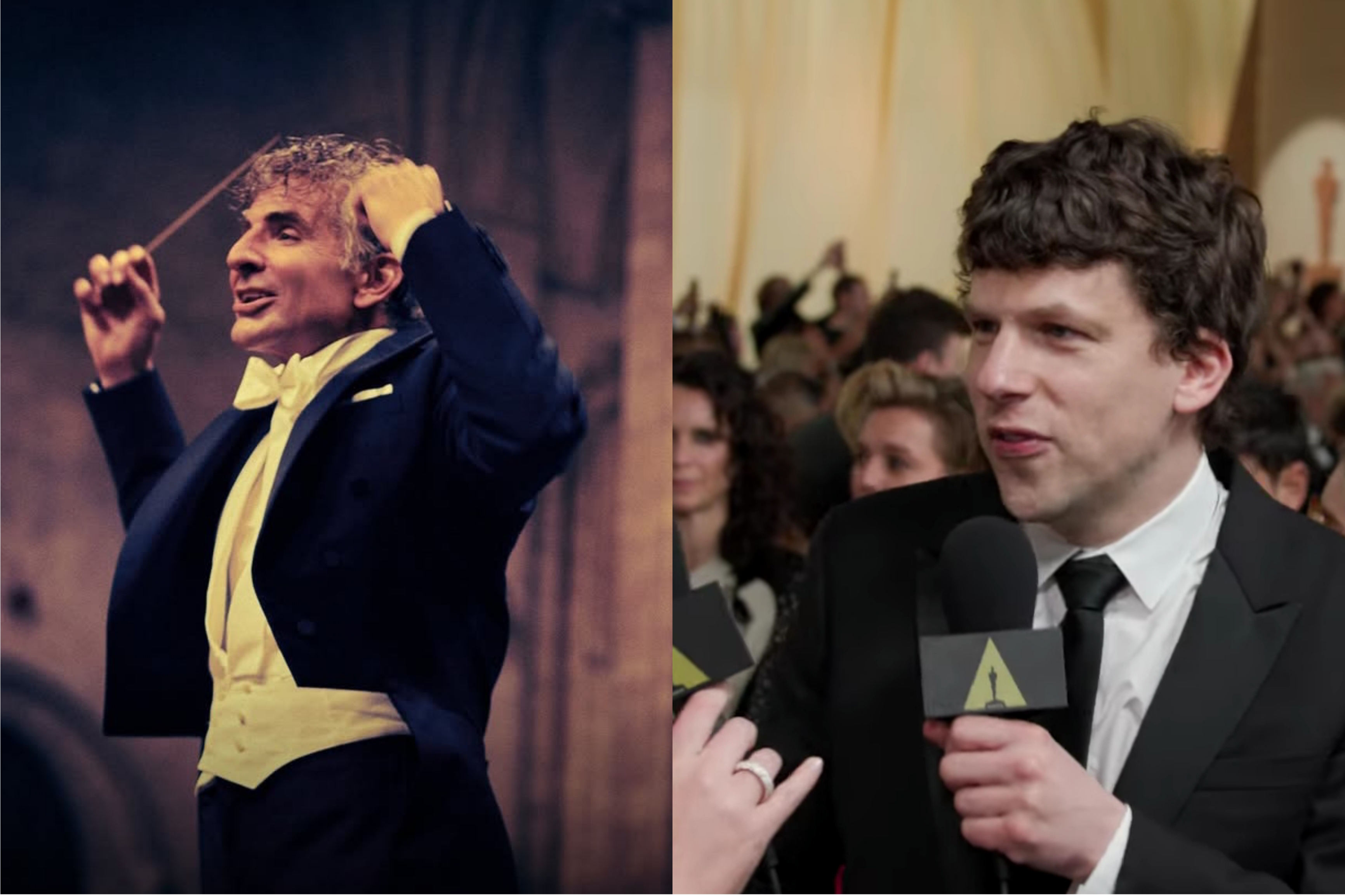 Ilustrasi aktor Bradley Cooper dan Jesse Eisenberg dalam ajang Academy Awards .