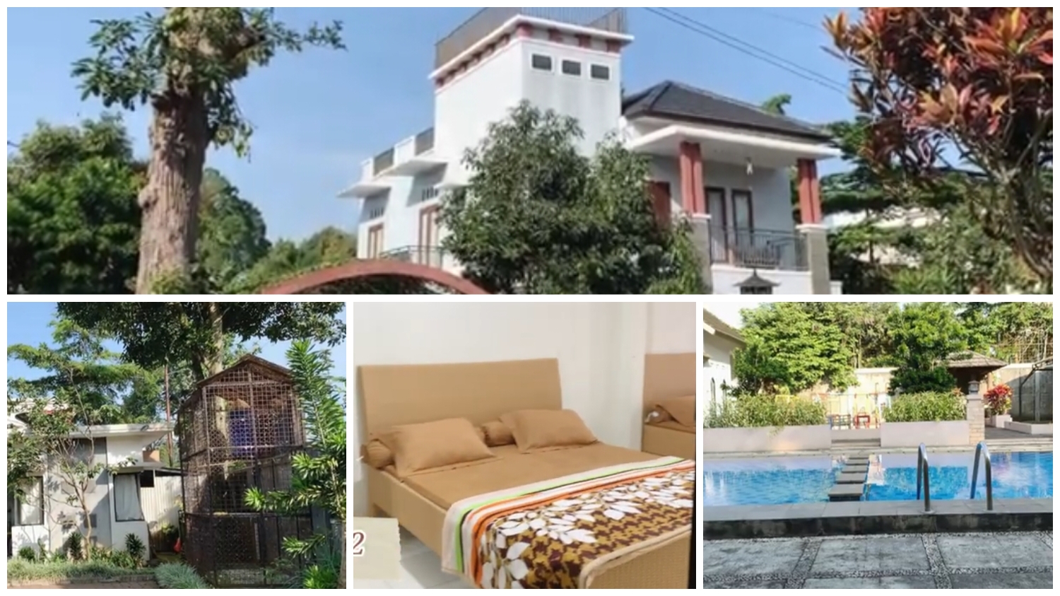 Pilihan menginap di Villa Zam Zam di Bogor bareng keluarga.