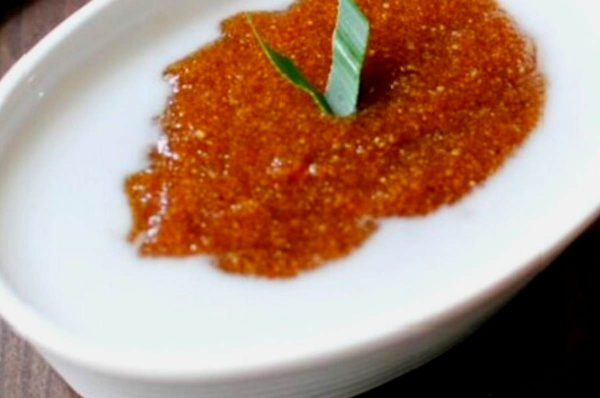 Resep singkong enak yang dibuat jadi bubur singkong gula aren.