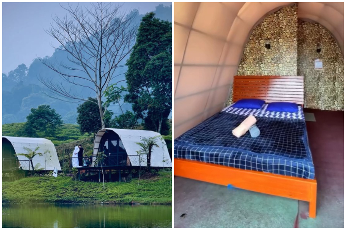 Glamping Telaga Saat di kawasan Puncak Bogor.