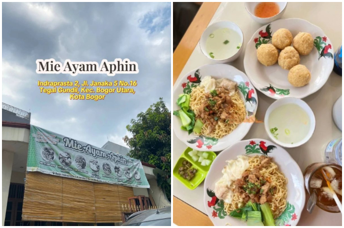 Mie Ayam Aphin khas Pontianak yang berlokasi Indraprasta 2, Jalan Janaka 5 nomor 16, Tegal Gundil, Bogor Utara.