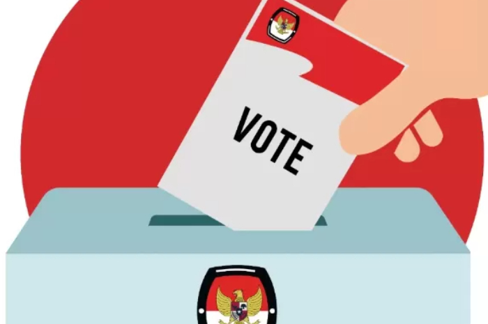 Ilustrasi sistem pemilu di Indonesia.