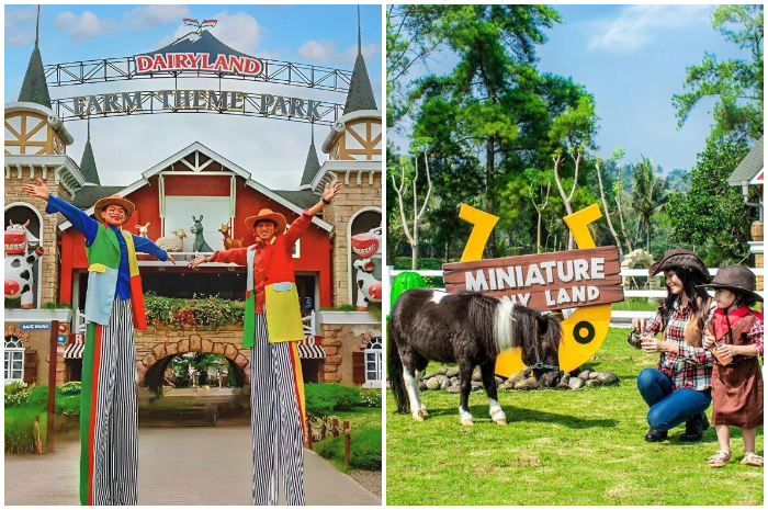 Suasana wisata di Dairyland Farm Theme Park Puncak Bogor