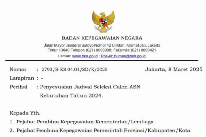 BKN umumkan jadwal terbaru penerbitan NIP CPNS dan PPPK 2024