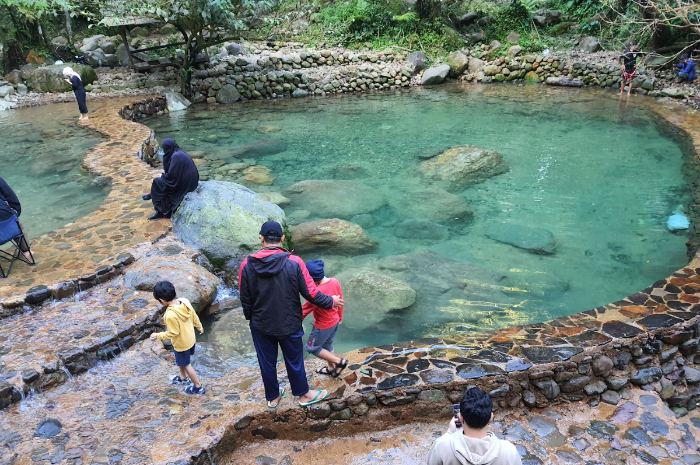 Suasana  Lembah Tepus di Pasir Reungit, Desa Gunung Sari, Kecamatan Pamijahan, Kabupaten Bogor.