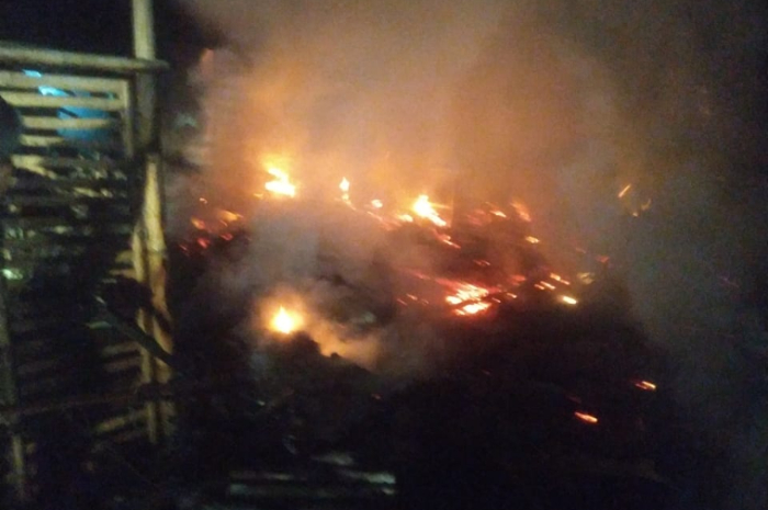 Kondisi rumah warga di Rumpin Bogor yang ludes terbakar