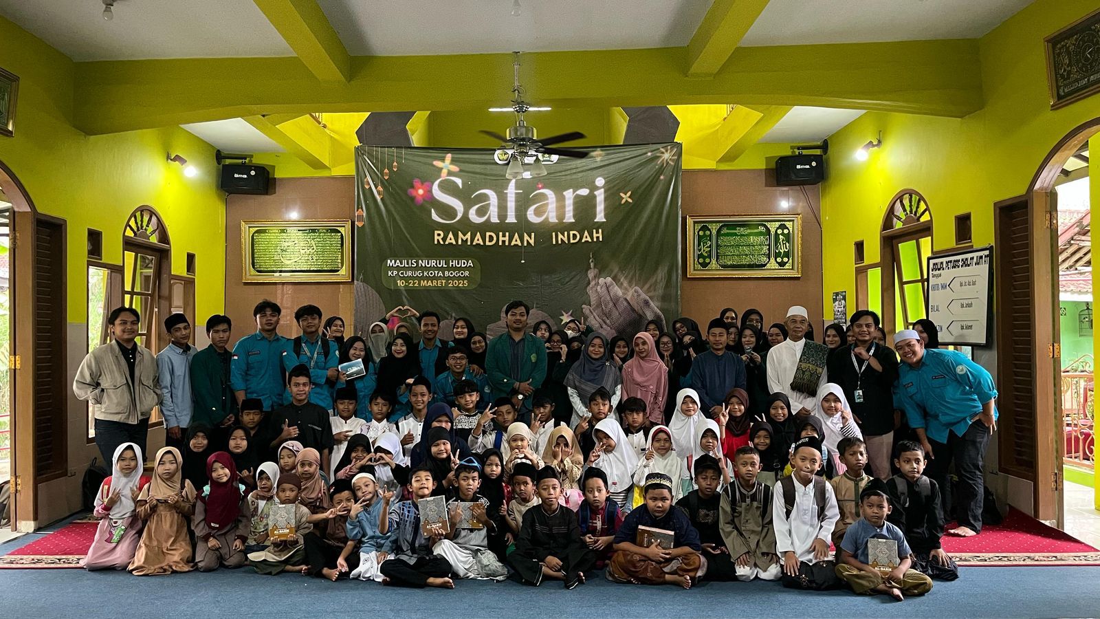Suasana saat pembukaan kegiatan Safari Indah Ramadhan di Kampung Curug, Bogor.