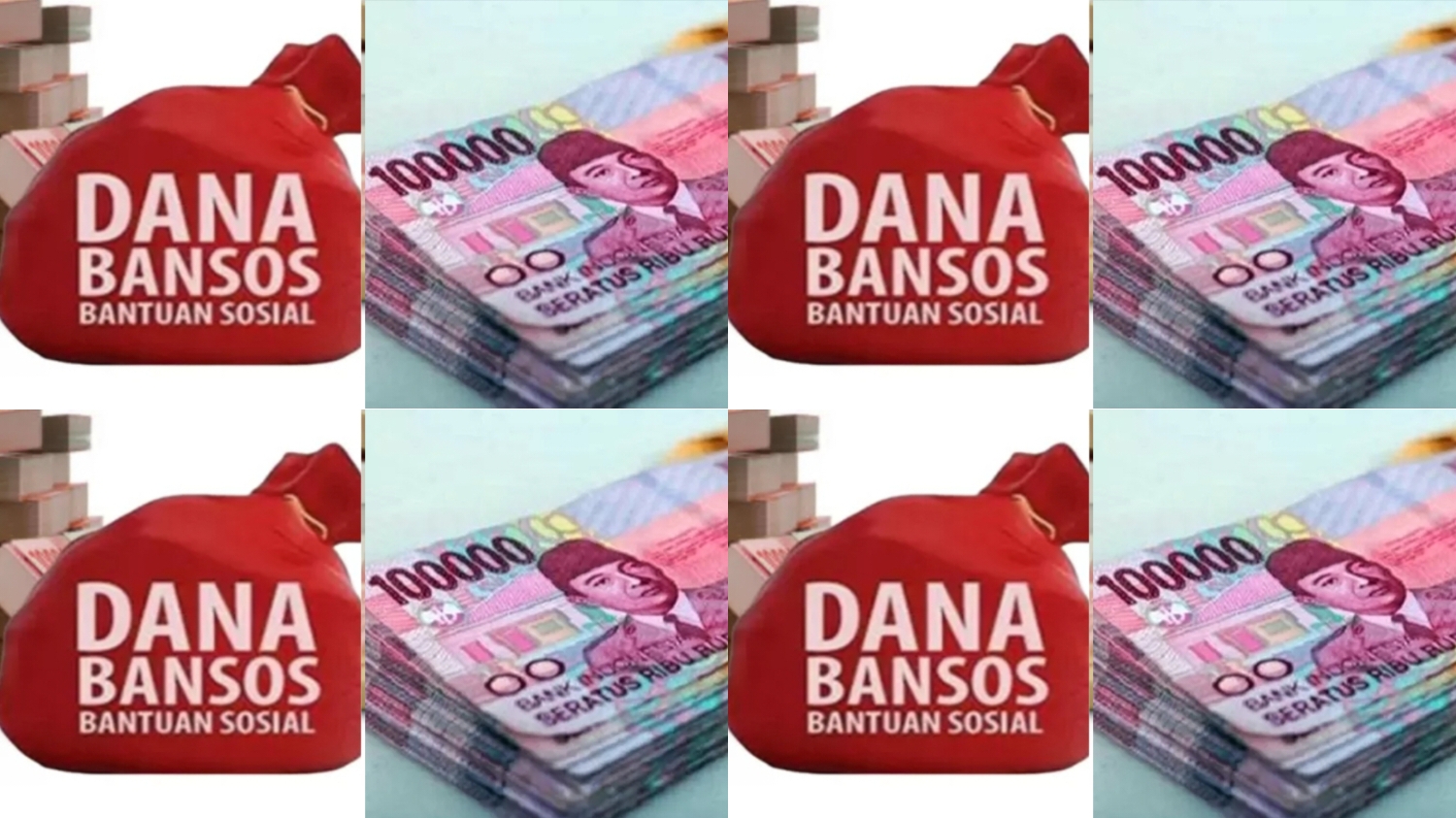 Ilustrasi uang bansos.
