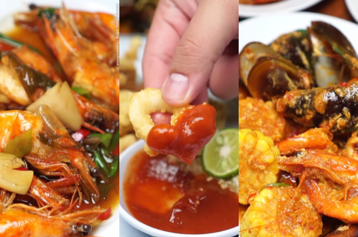 Kulineran di Seafood Merdeka Bogor.