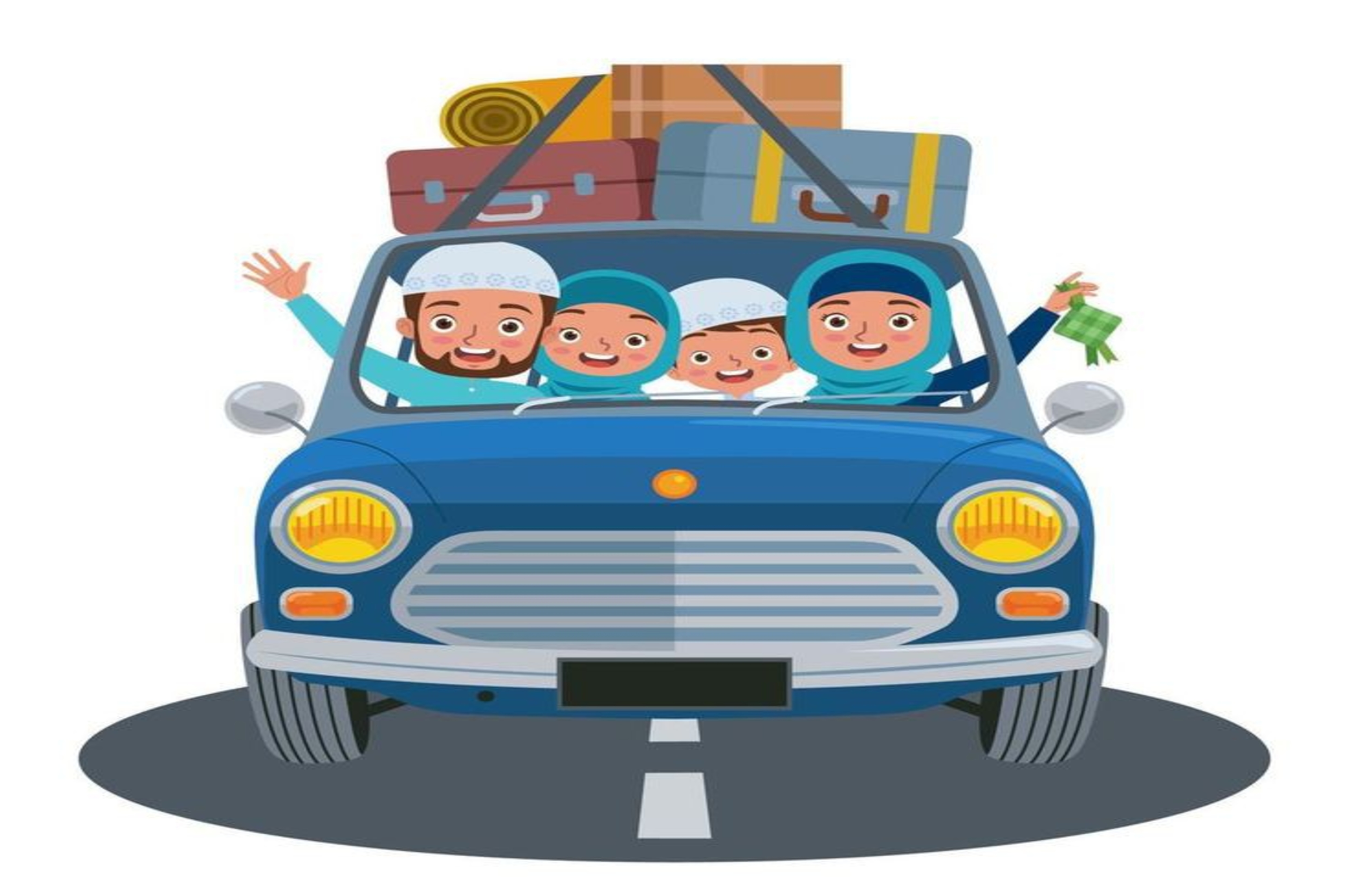 Ilustrasi mudik lebaran.