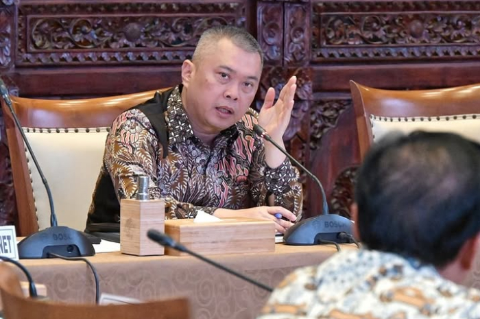 Menteri Perhubungan Dudy Purwagandhi saat memberikan penjelasan terkait persiapan arus mudik.