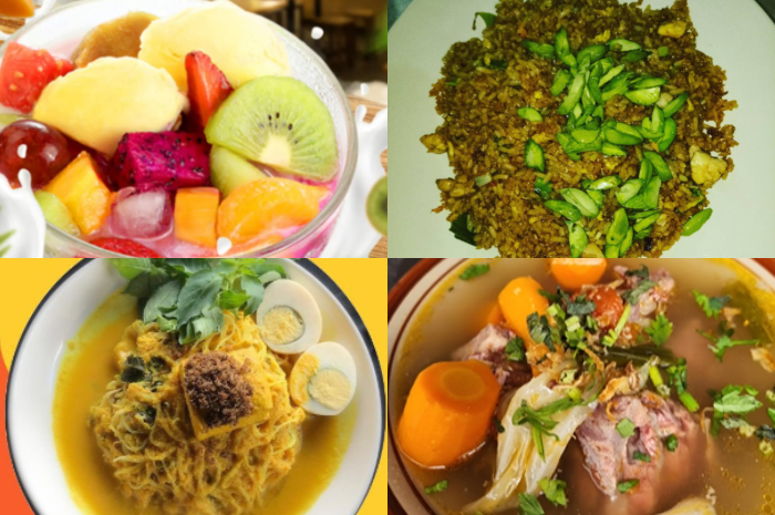 Beberapa menu dari tempat makan atau destinasi wisata kuliner legendaris di Bogor.