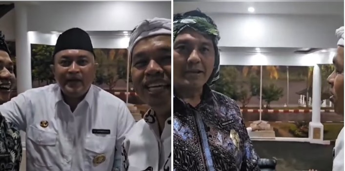 Bupati Bogor Rudy Susmanto bersama Gubernur Jawa Barat Dedi Mulyadi, Bupati Bandung, dan Wakil Walikota Tasikmalaya