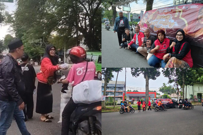 Salah satu kader perempuan PDI Perjuangan,&nbsp;Suparti&nbsp;melakukan&nbsp;aksi sosial di Kota Bogor selama Ramadhan.