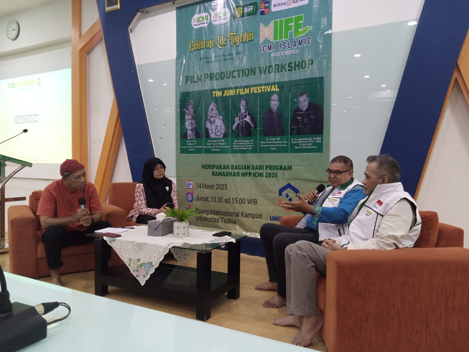 Workshop soal produksi film yang dilakukan ICMI Kota Bogor.