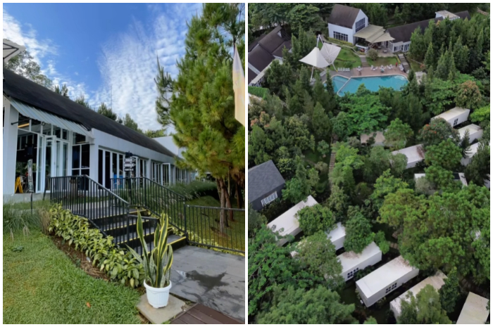 Suasana Leuweung Geledegan Ecolodge (LGE) di kawasa Kaki Gunung Salak, Bogor.