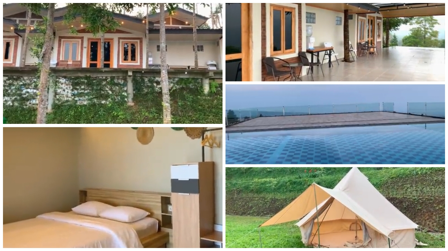 Alinson Sunset Hill penginapan berbentuk cabin di Bogor.