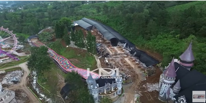 Hibisc Puncak Bogor setelah proses pembongkaran