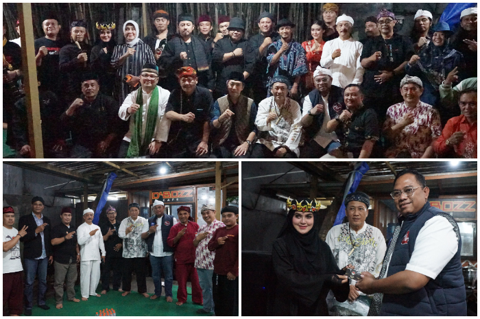 Foto bersama pegiat budaya dan Wali Kota Bogor Dedie A Rachim usai menggelar Bukber GPSN.