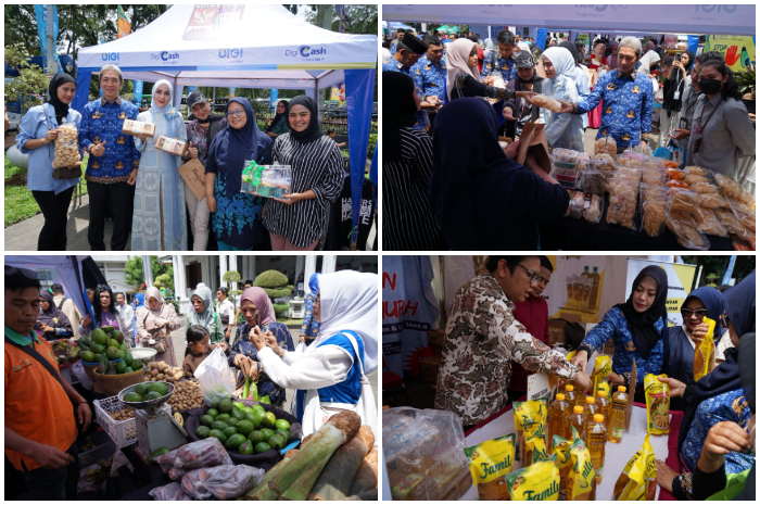 Wali Kota Bogor Dedie Rachim membuka Bazar Ramadhan 2025 di halaman Balaikota Bogor, Senin (17/3/2025)