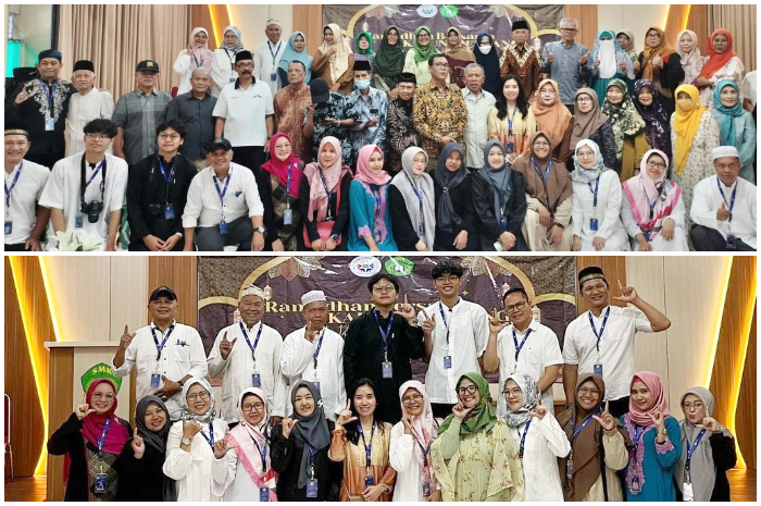 Kegiatan Ramadhan Bersama IKALUNI Heulang yang berlangsung 14 Maret 2025 di Aula SMEA-SMK Negeri 1 Bogor.