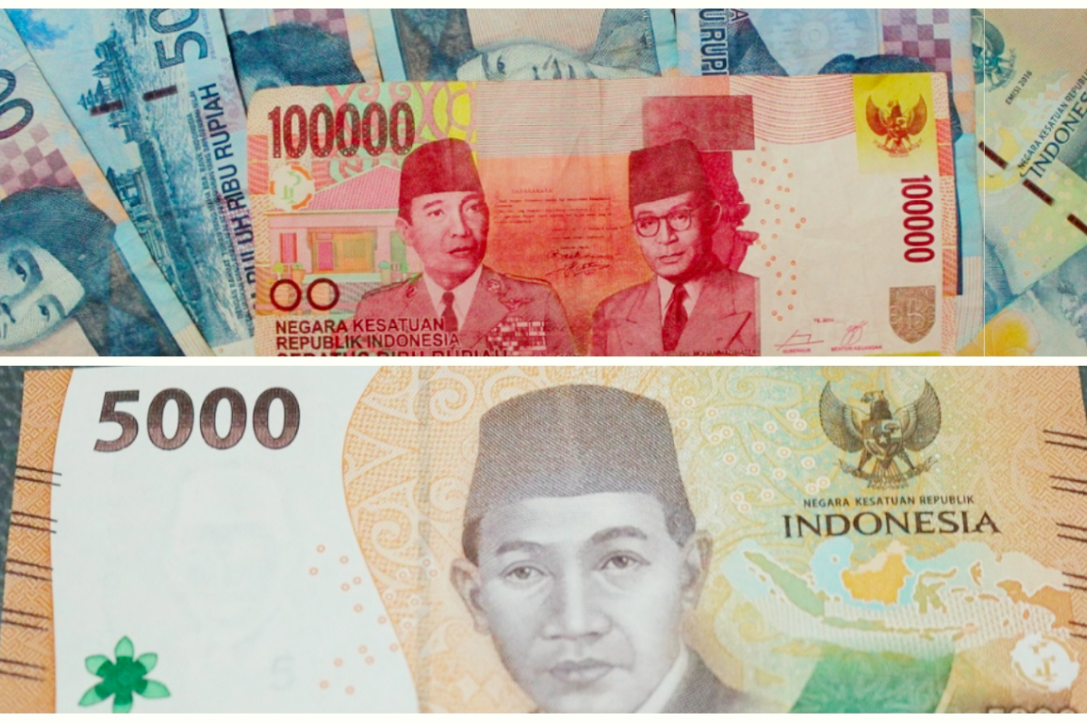 Ilustrasi uang pencairan bansos.
