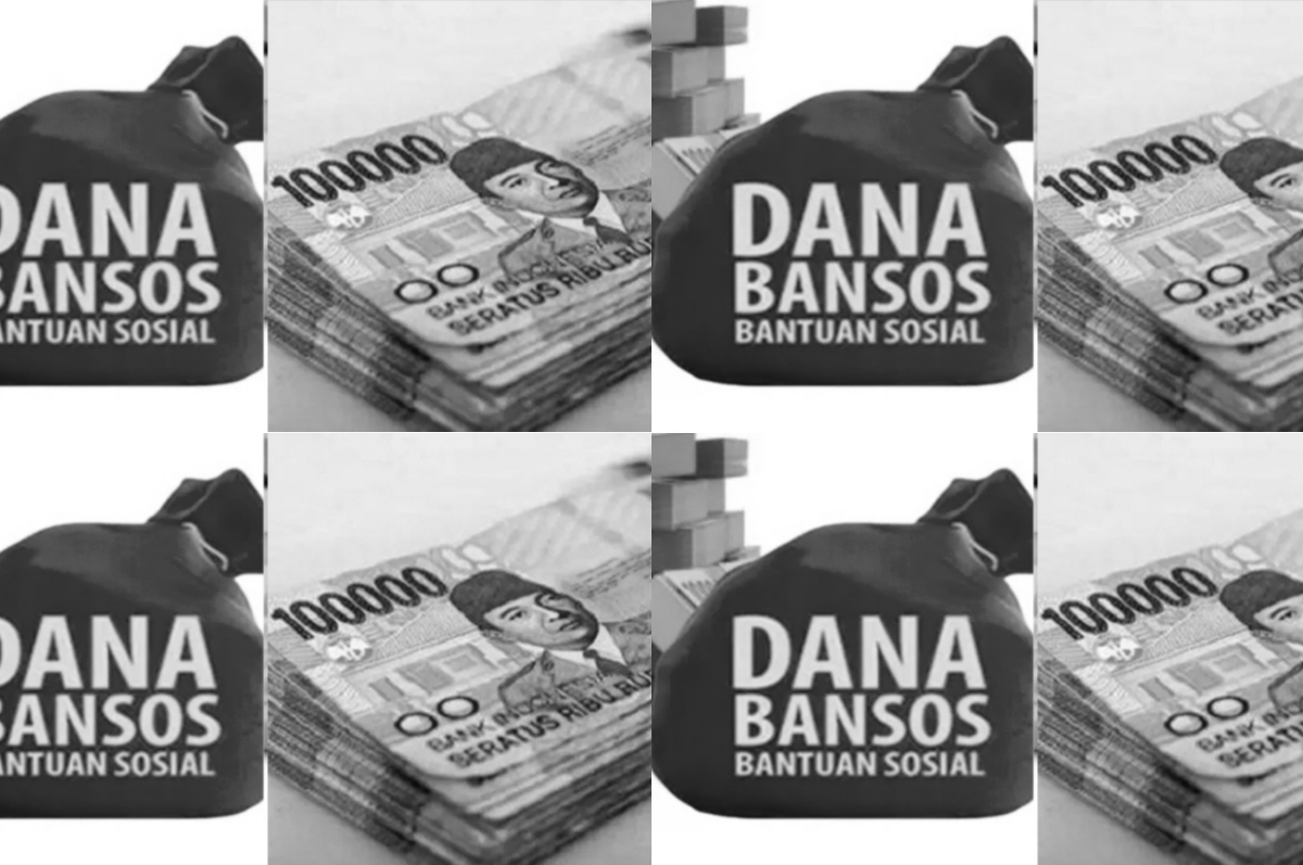Ilustrasi uang pencairan bansos.
