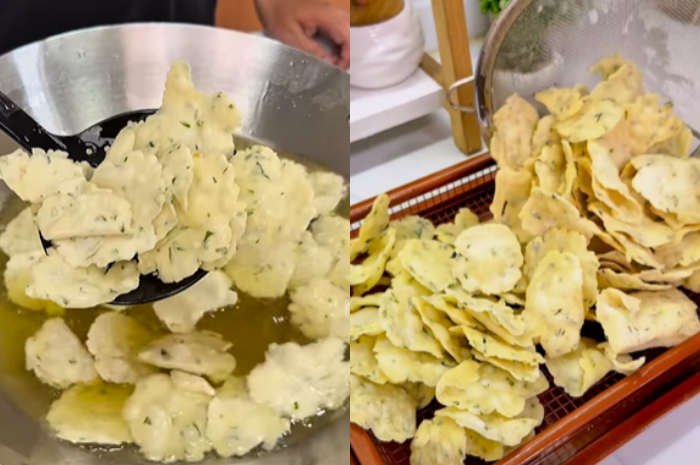 Resep keripik aci cocok untuk sajian isi toples pada momen Lebaran.