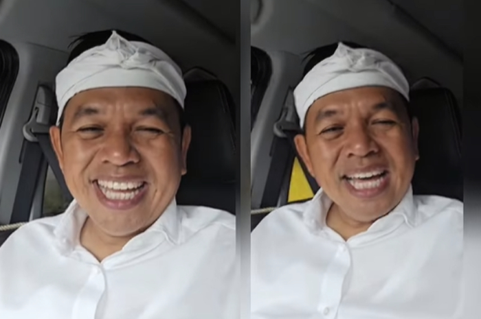 Gubernur Jawa Barat Dedi Mulyadi saat mennyampaikan terkait kebijakan penghapusan pajak kendaraan bermotor.