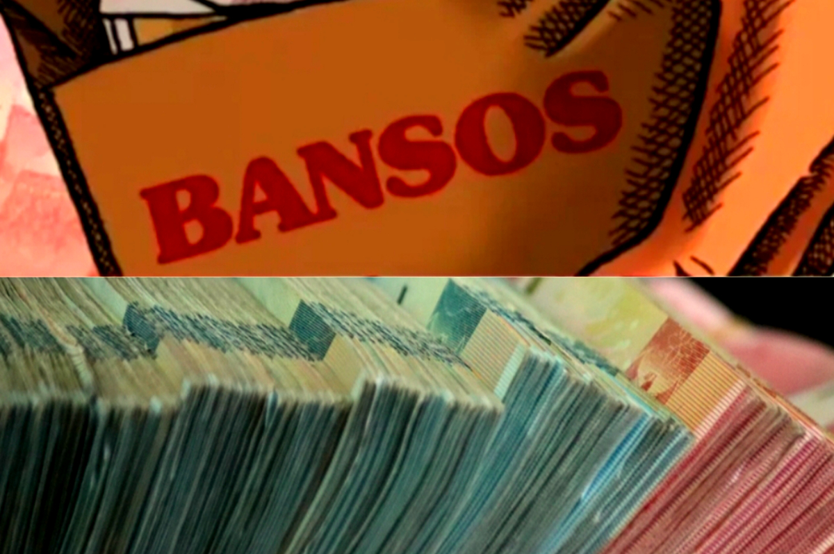 Ilustrasi uang bansos.