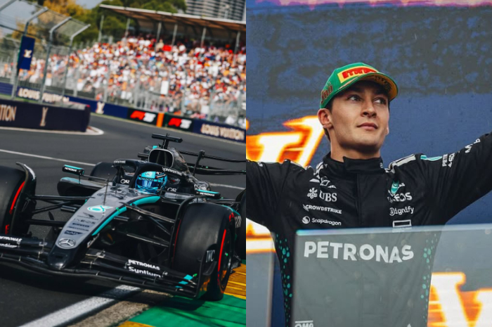 Pembalap Mercedes, George Russell