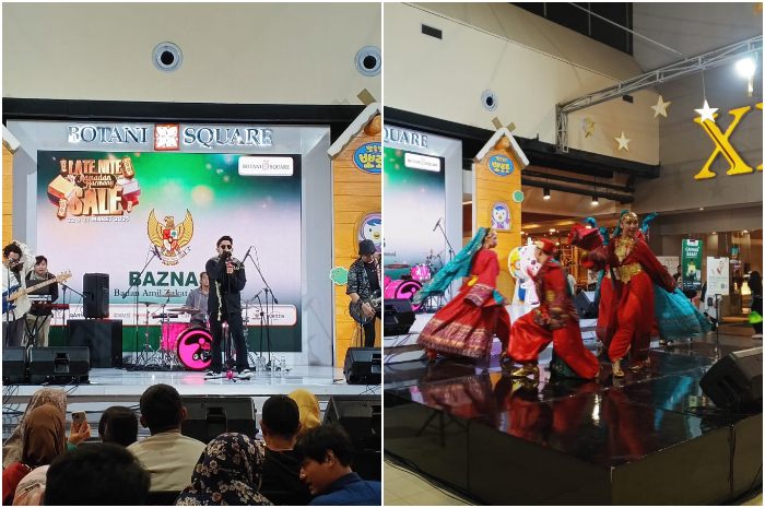 Naff menghibur pengunjung&nbsp;Late Night Sale Mall Botani Square.