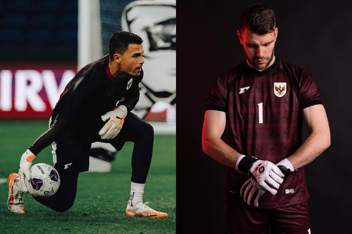 Dua kiper Timnas Indonesia Emil Audero&nbsp;dan Maarten Paes.