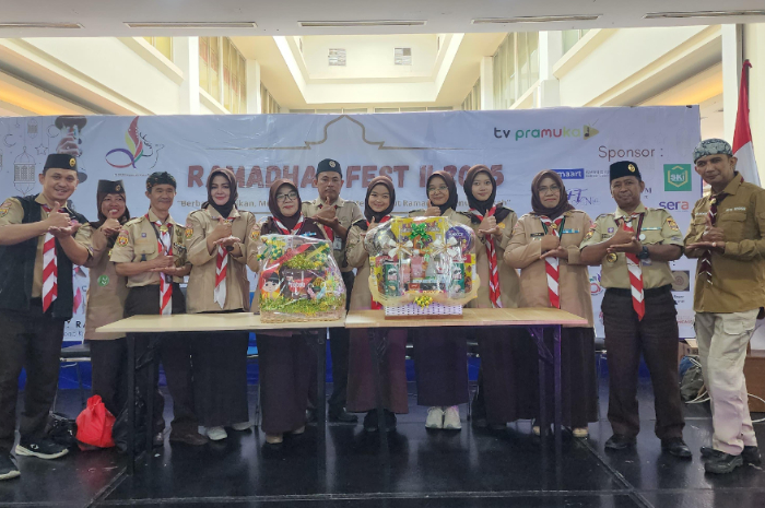 Ramadhan Fest Pramuka Kota Bogor digelar di Mall BTM, Minggu (23/3/2025).