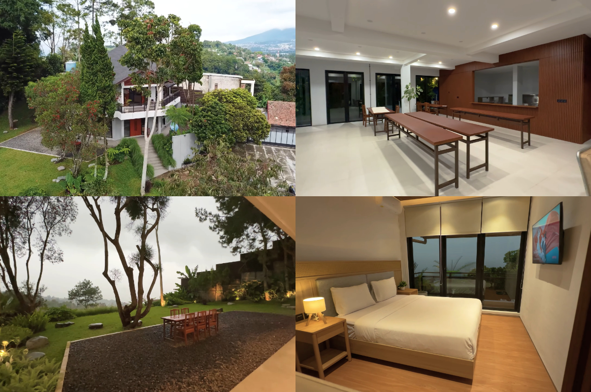 Villa Niis Kale, staycation di Bandung dengan pemandangan indah.