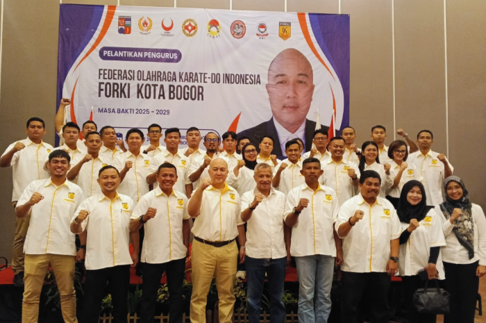 Pengurus Cabang Federasi Olahraga Karate-Do Indonesia (Pengcab FORKI) Kota Bogor resmi dilantik.