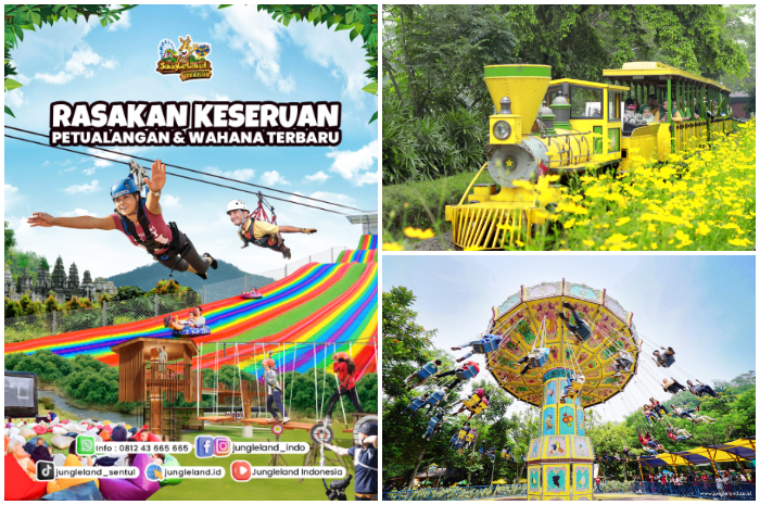 Wahana di dalam area Jungleland Sentul Bogor.