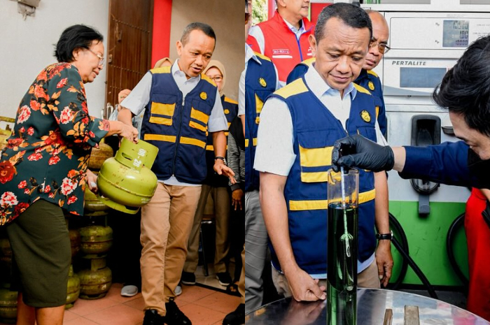 Menteri ESDM Bahlil Lahadalia ke Surabaya, Jawa Timur dan memantau kesiapan suplai energi untuk Lebaran