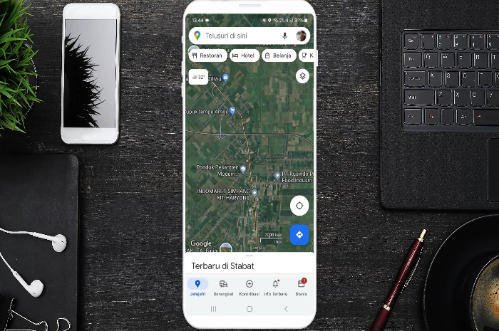 Aplikasi Google Maps.