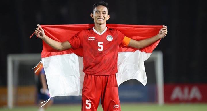 Gelandang Timnas Indonesia, Rizky Ridho.