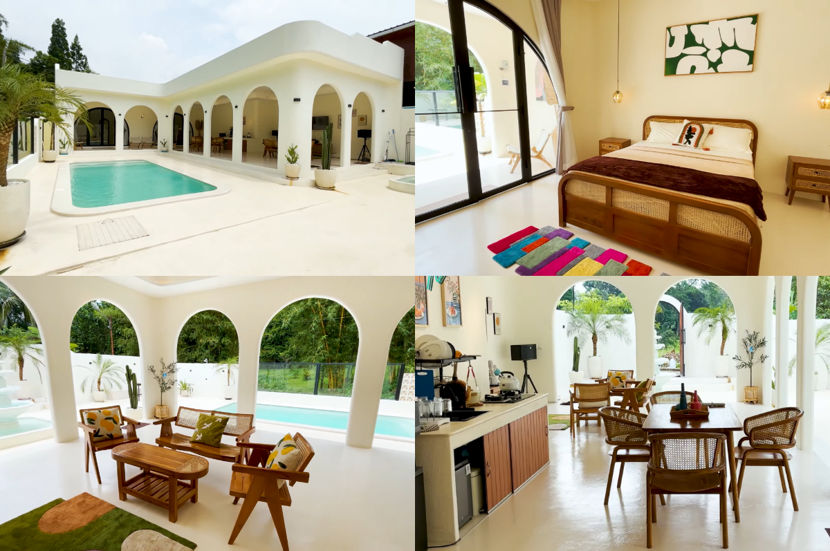 Villa Casa Del Sol usung konsep bangunan mediterania yang estetik.