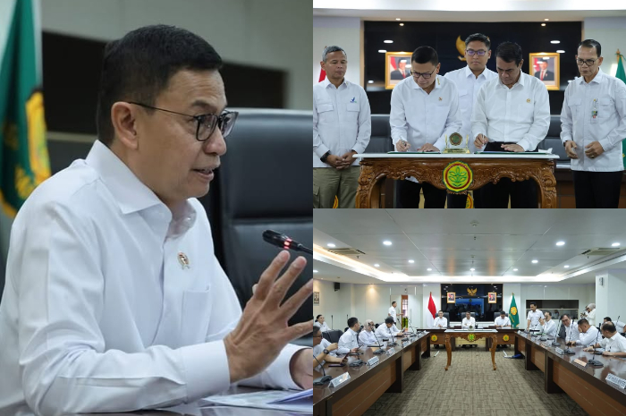 Kepala BPOM, Taruna Ikrar sebut obat tradisional akan masuk klaim JKN saat di kantor Kementerian Pertanian, Rabu (26/3).