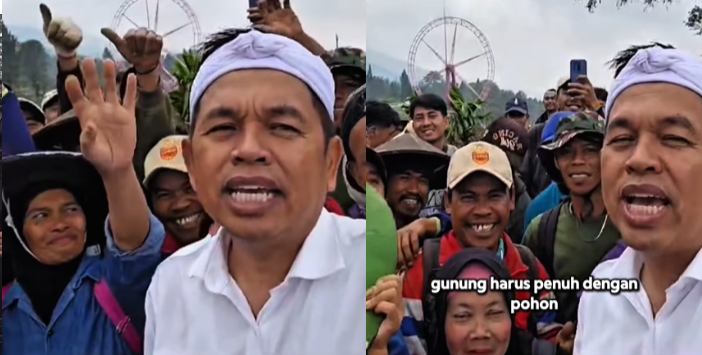 Mantan pekerja Hibisc Puncak Bogor saat bertemu Gubernur Jawa Barat Dedi Mulyadi