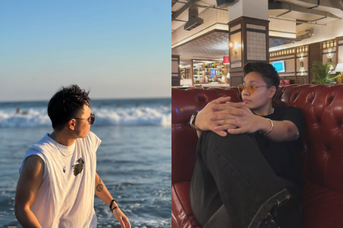 Pebulu tangkis ganda putri Indonesia Apriyani Rahayu saat bersantai.